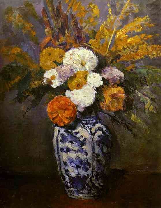 Paul Cezanne Dahlias 1875